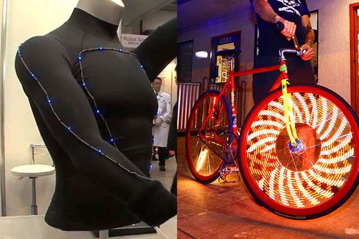Un futuro muy luminoso: Luces para ruedas MonkeyLectric y ropa iluminada por LEDs ultraflexibles