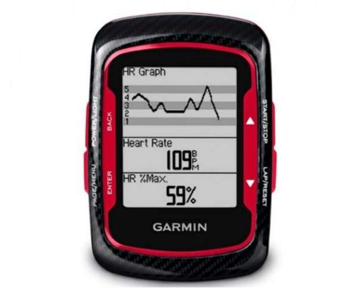 Garmin Edge 500. Nuevo diseño con fibra de carbono y un toque de rojo