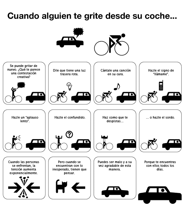 Ciclistas: Cuando alguien te grite desde el coche