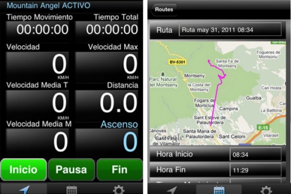 Mountain Angel: Una aplicación de iPhone para vigilar tus salidas en bicicleta