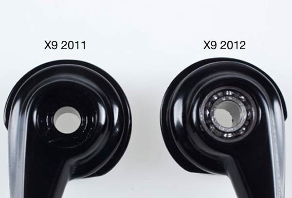 Nuevos pulsadores SRAM X9 con rodamientos de bolas a partir de 2012