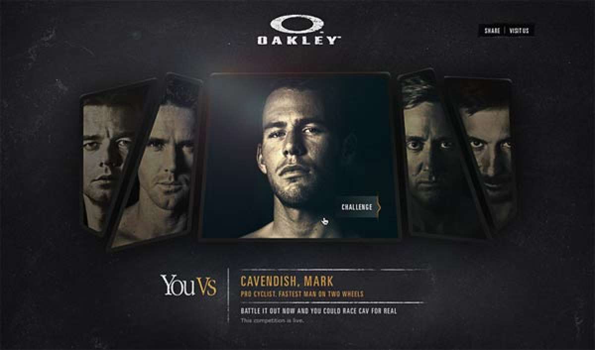 Espectacular campaña de Oakley: You Vs. Mark Cavendish