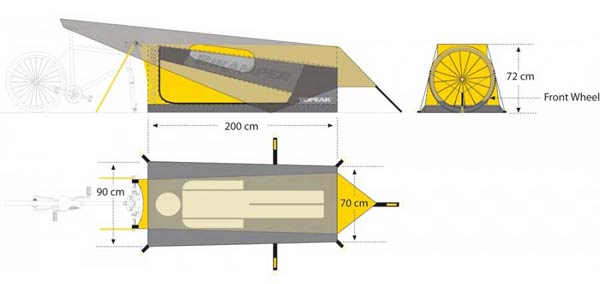 Topeak Bikamper. Una tienda de campaña portátil para alargar nuestras travesías en bicicleta