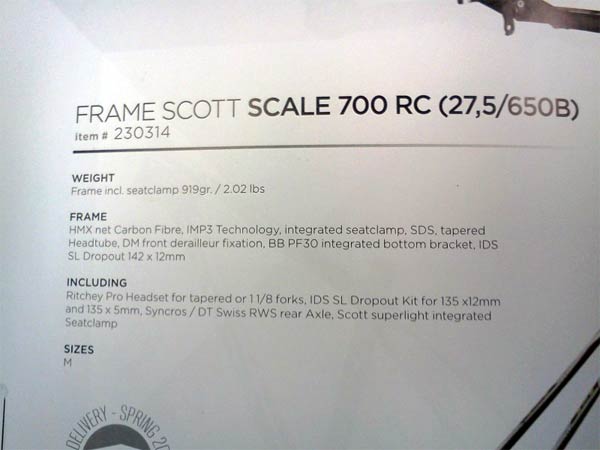 La Scott Scale RC 650B de Nino Schurter, campeón del mundo en XC y medalla de plata olímpica en Londres 2012