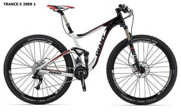 Más detalles sobre la nueva gama Giant Trance X 29er de 2013