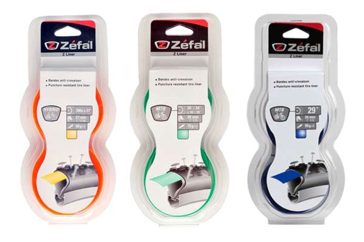 Zefal Z Liner. Las prácticas bandas antipinchazos para cubiertas de 24, 26, 27 (700C) y 29 pulgadas de Zefal