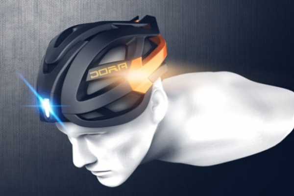 DORA: Un increíble casco para ciclistas con iluminación integrada. ¿Serán así los cascos del futuro?
