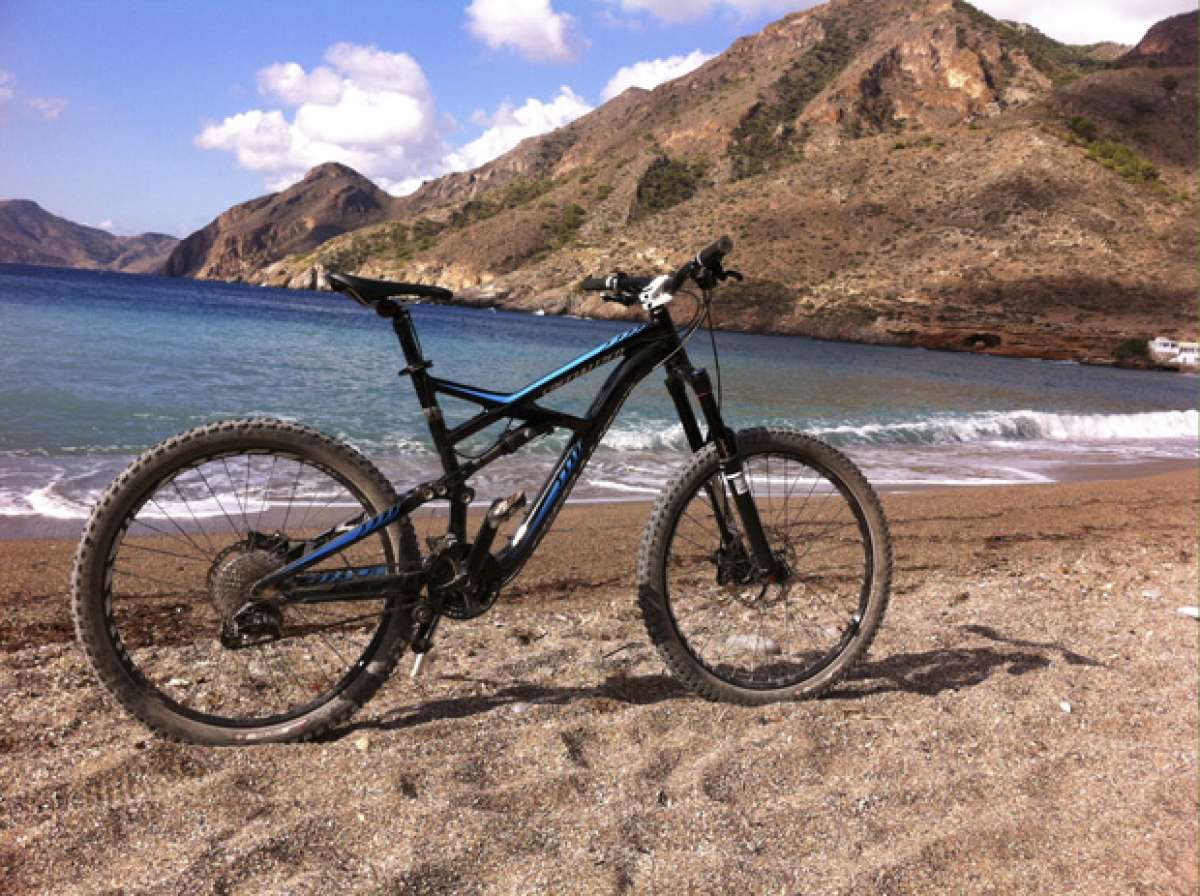 La foto del día en TodoMountainBike: 'La playa del Portús (Cartagena, España)'