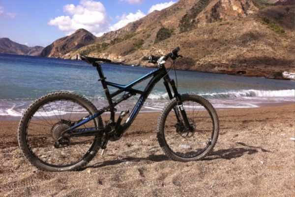 La foto del día en TodoMountainBike: "La playa del Portús (Cartagena, España)"
