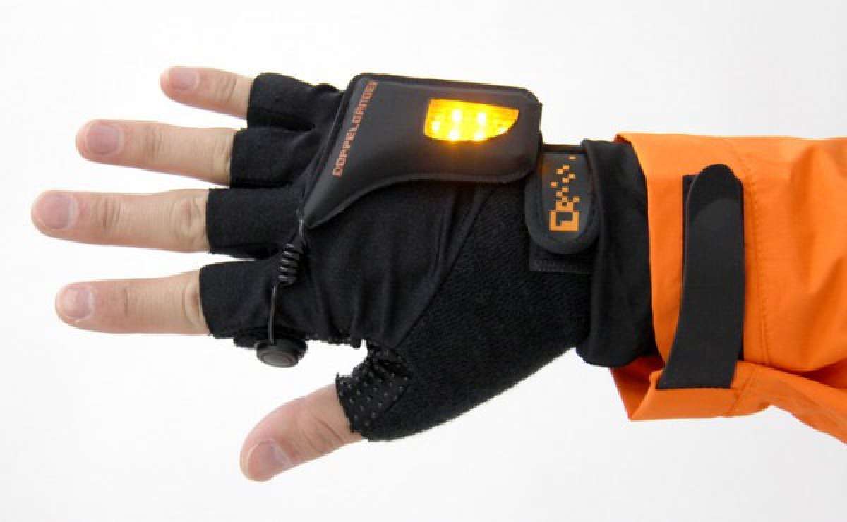 Los indicadores luminosos con tecnología LED para guantes de Doppelganger