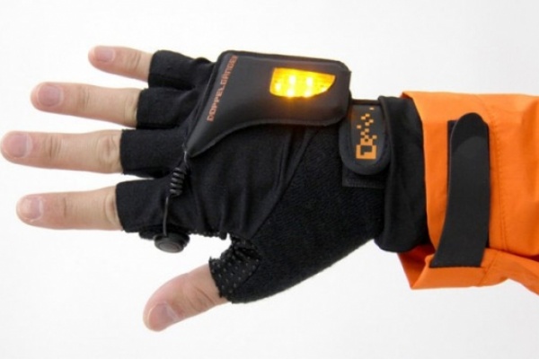 Los indicadores luminosos con tecnología LED para guantes de Doppelganger