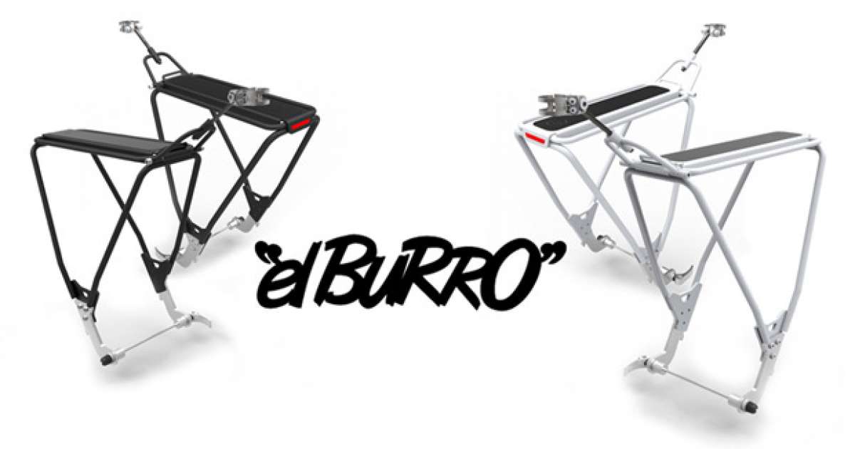 ElBurro: Un práctico portabultos específico para bicicletas de doble suspensión