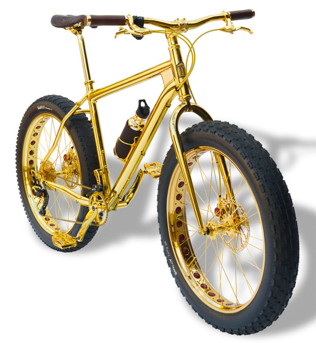 ¿Crisis? Una bicicleta de montaña en oro de 24K y un millón de dólares de precio