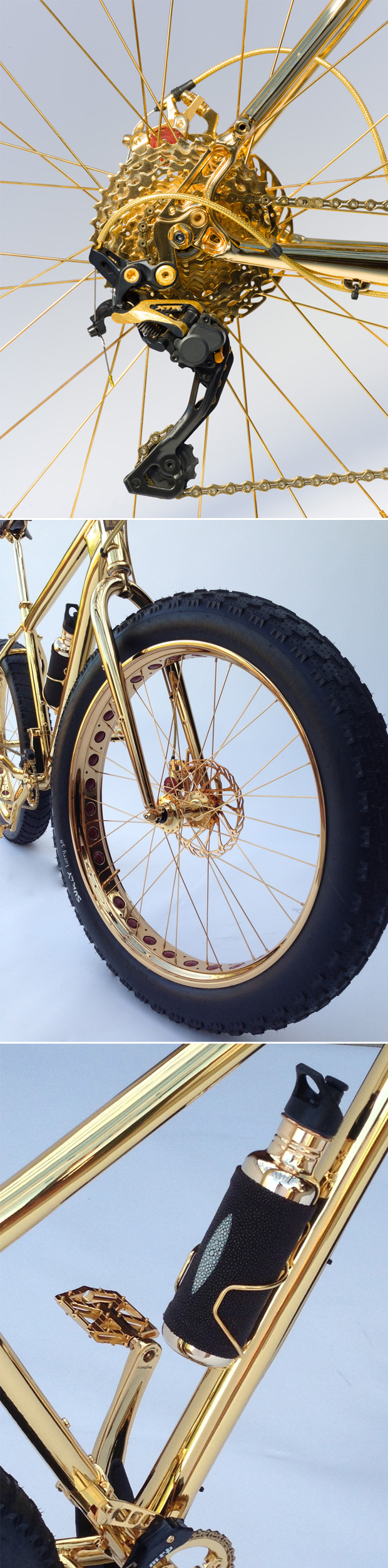 ¿Crisis? Una bicicleta de montaña en oro de 24K y un millón de dólares de precio