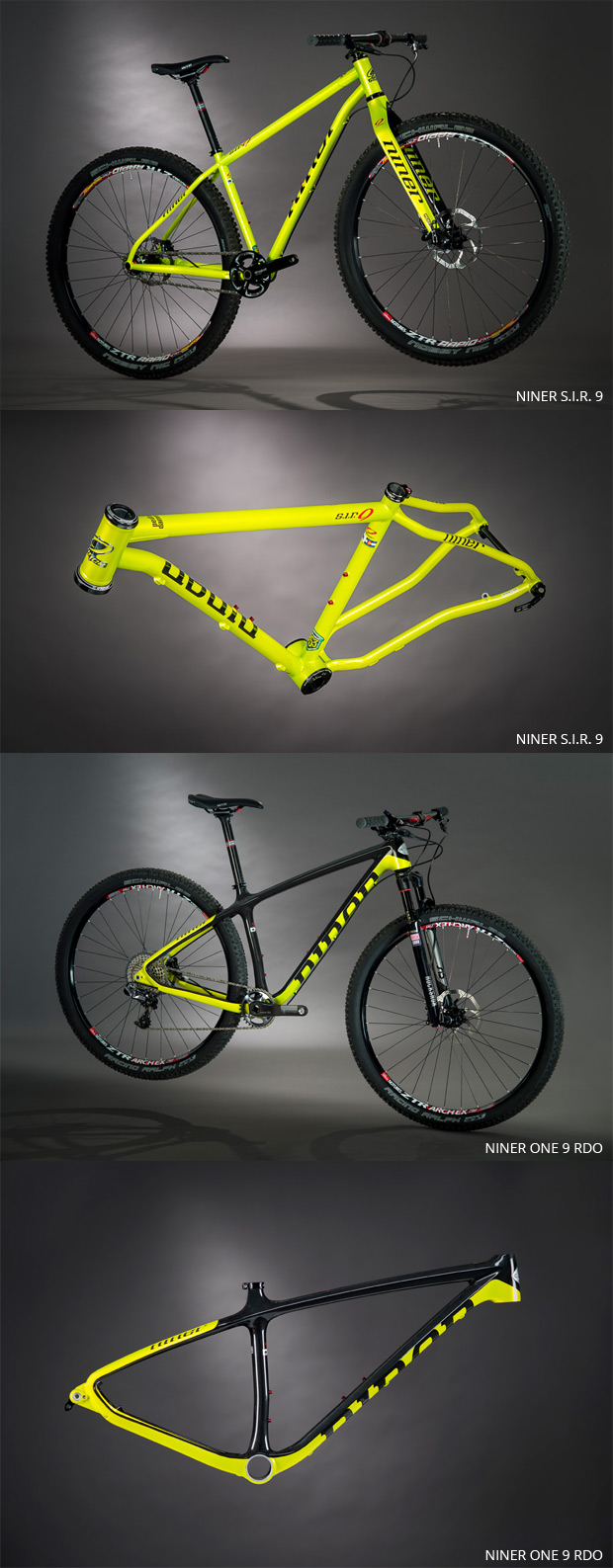 Nuevo y llamativo color amarillo para las Niner S.I.R. 9 y Niner ONE 9 RDO