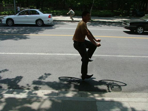 Arte y bicicletas: Las bicicletas invisibles del fotógrafo Zhao Huasen