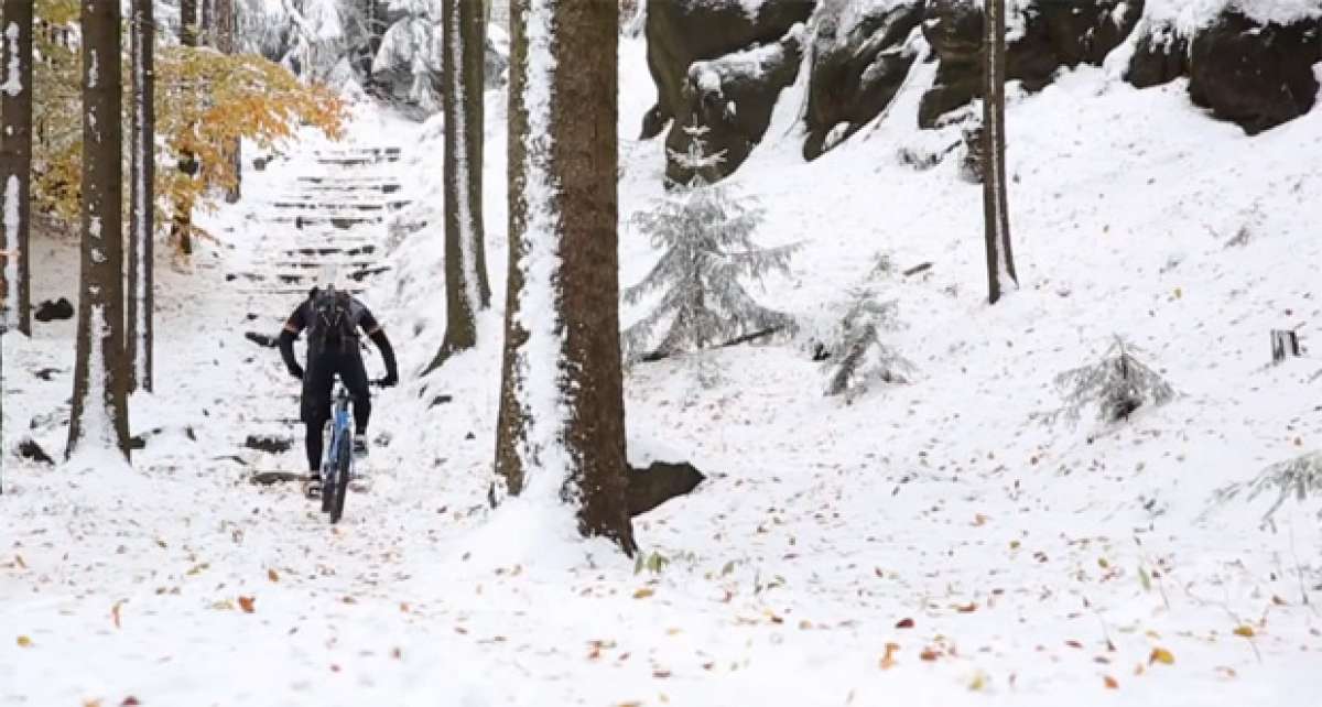 Video: Disfrutando del Mountain Bike sobre la nieve con Marco Hösel