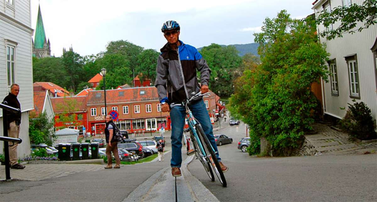 CycloCable, un curioso ascensor-elevador-funicular para los ciclistas de Noruega