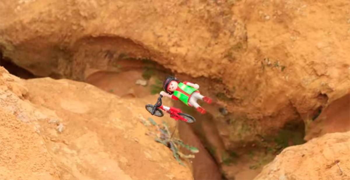 Extreme Toys: Interesante 'Stop Motion' con muñecos de Playmobil practicando Mountain Bike extremo