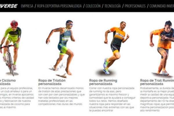 Nueva e innovadora tienda online de ropa personalizada de Inverse para ciclismo, triatlón, running y trail