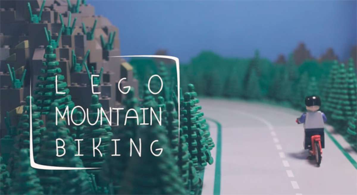 LEGO Mountain Biking: Muñecos de LEGO practicando Freeride extremo