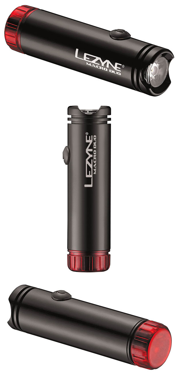 Lezyne Macro Drive Duo: Un faro delantero de 400 lúmenes con luz trasera integrada