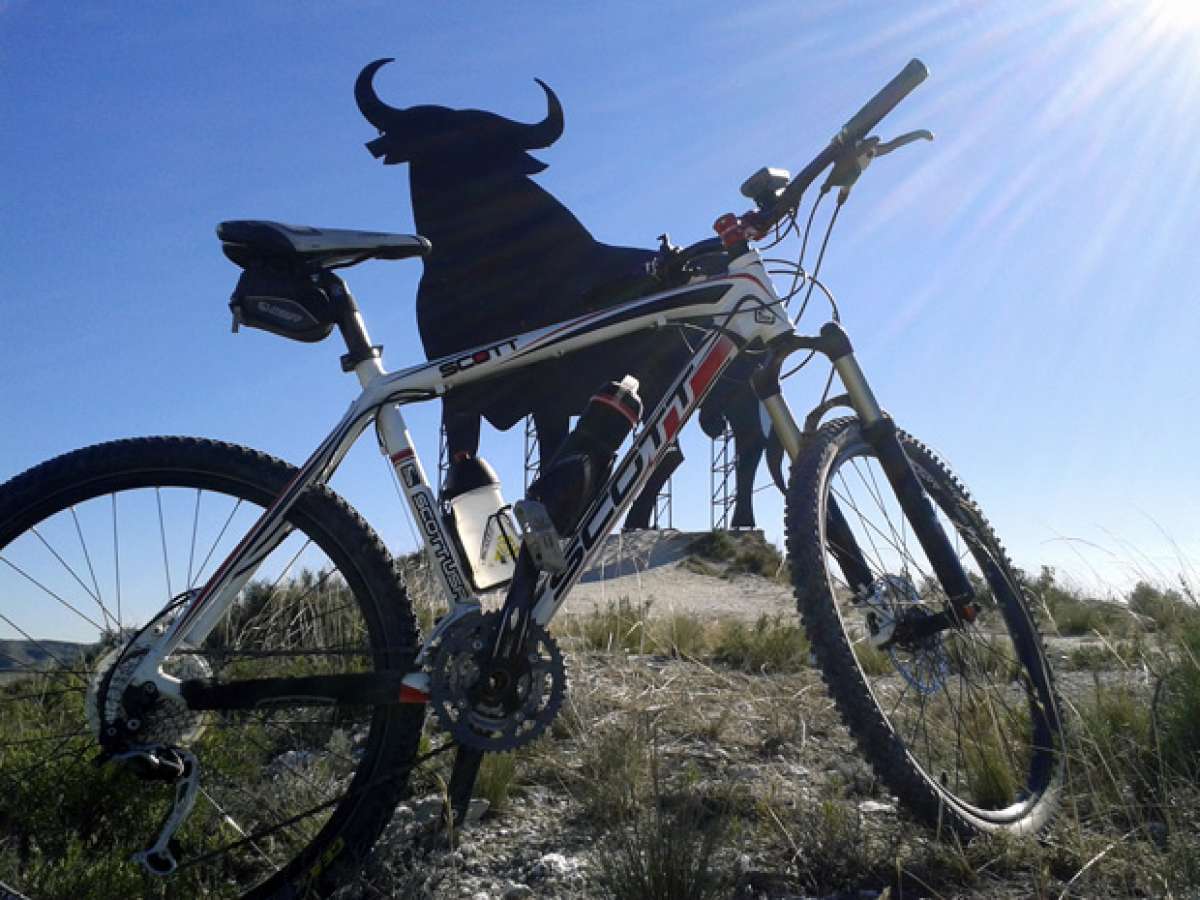 La foto del día en TodoMountainBike: 'En los Montes Blancos (Zaragoza)'