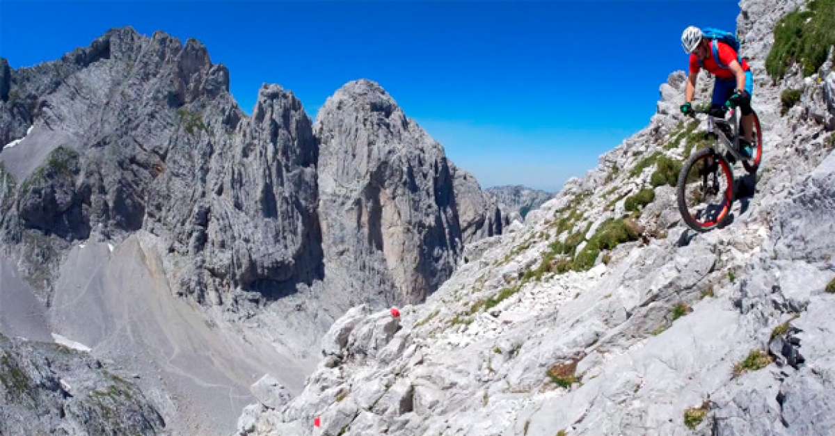 Ciclismo de montaña extremo en el Goinger Halt con Johannes Pistrol