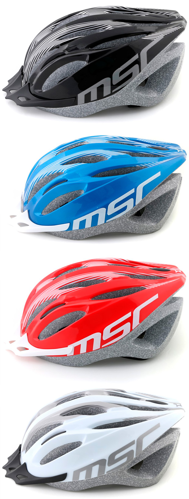 La nueva y completa gama de cascos para ciclistas de montaña y carretera de MSC Bikes