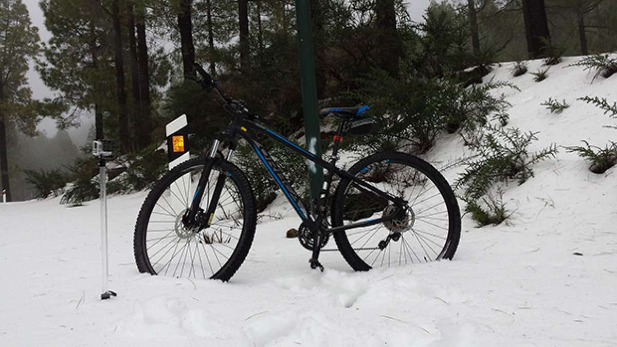 La foto del día en TodoMountainBike: 'Nieve en Las Mesas de Las Palmas de Gran Canaria'