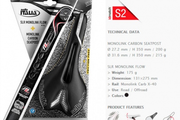 Selle Italia 2015: Nuevos packs de tija más sillín Combo Flite Monolink y Combo SLS Monolink
