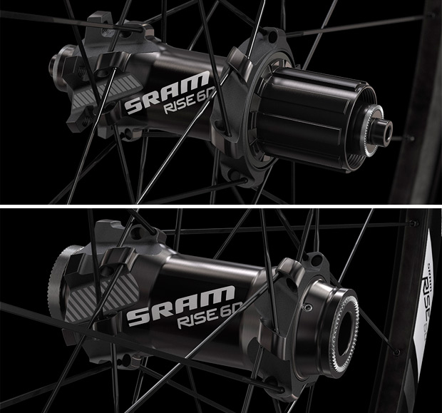 Nuevos bujes y llantas de carbono para las ruedas SRAM Rise 60 de 2015