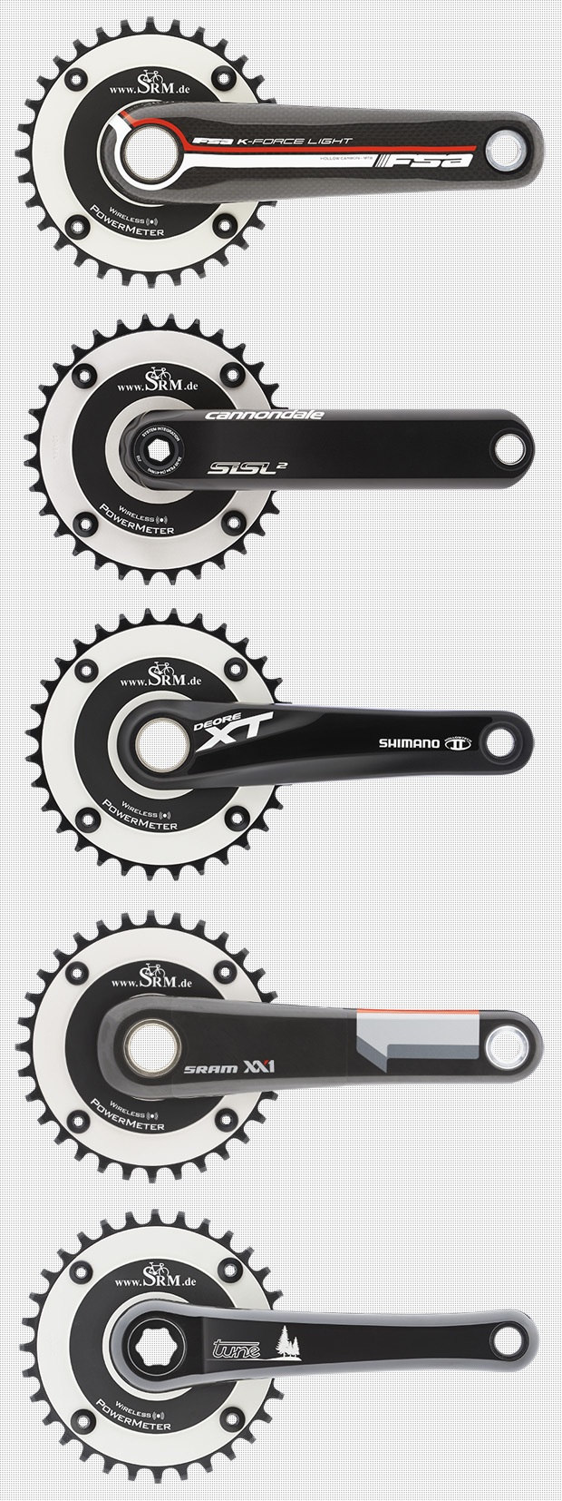 Nuevos medidores de potencia SRM para transmisiones de montaña monoplato