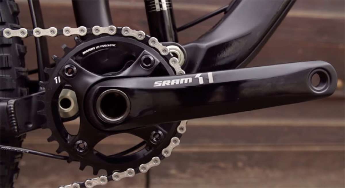 El nuevo grupo de transmisión SRAM X1 de 11 velocidades en acción