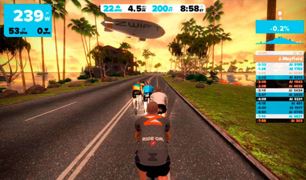 Así se presenta Zwift, un juego online multijugador para competir mientras entrenamos en rodillo