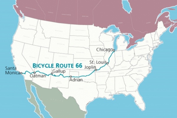 La Ruta 66: De Chicago (Illinois) a Los Ángeles (California) en bicicleta