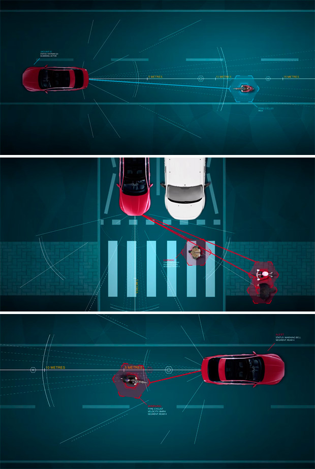 Bike Sense, el futuro sistema de detección de ciclistas de la firma Jaguar