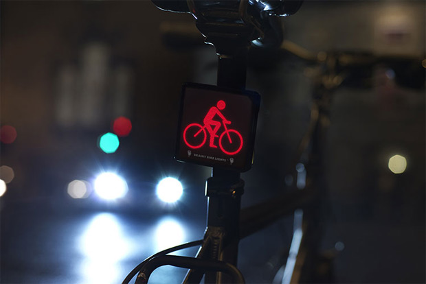 Brainy Bike Lights, unas luces de bicicleta 'subliminalmente' efectivas