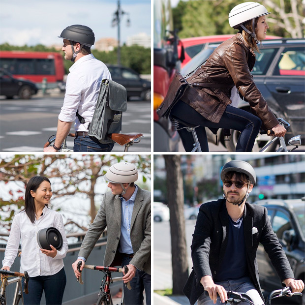 Closca Fuga, un interesante casco plegable para ciclistas urbanos