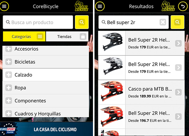 Nuevo (y práctico) buscador online de productos para bicicletas lanzado por CoreBicycle