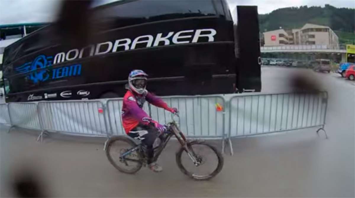 Rodando a todo trapo en Schladming (Austria) con Danny Hart