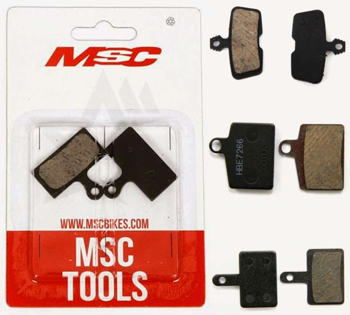 Nueva gama de pastillas de freno semimetálicas de MSC Bikes