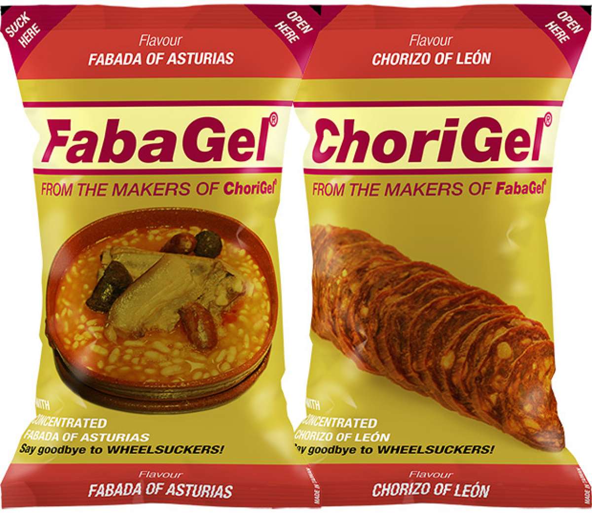 FabaGel y ChoriGel, dos nutritivos geles energéticos con efecto 'anti-chuparruedas'