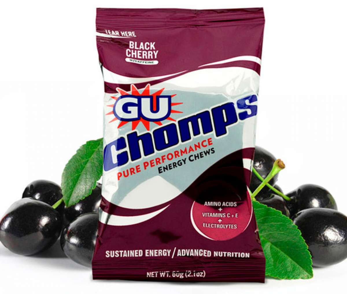 GU Chomps Black Cherry, nuevo sabor a 'piruleta' para estas prácticas gominolas