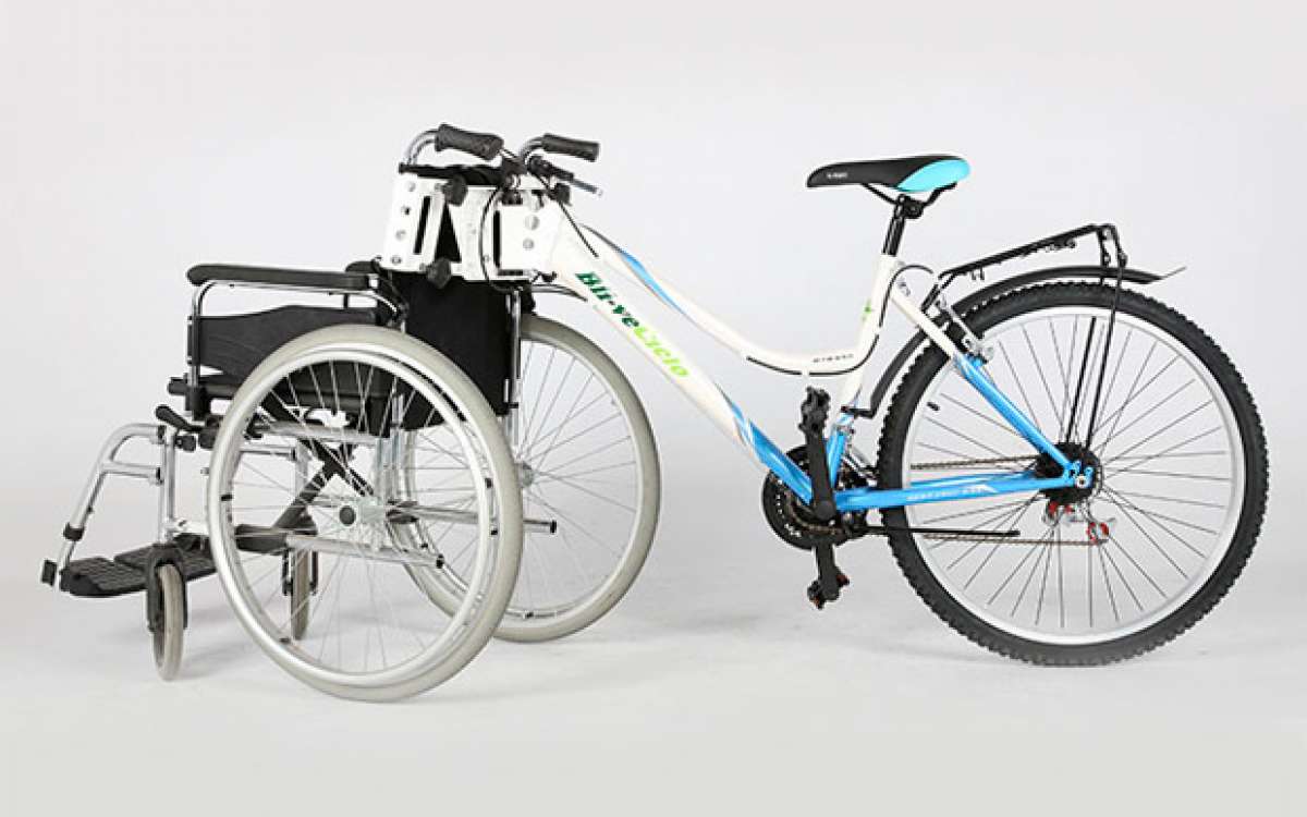 Kit Adapta, un sistema práctico y económico para adaptar una bicicleta a una silla de ruedas