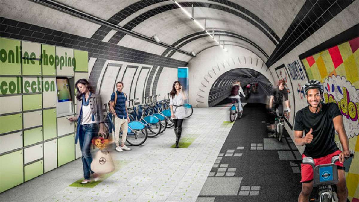 London Underline: Ciclovías en los túneles abandonados del metro de Londres