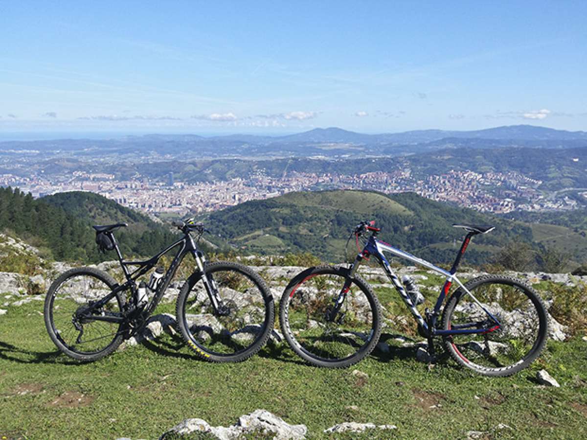 La foto del día en TodoMountainBike: 'Bilbao a nuestros pies'