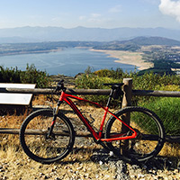 La foto del día en TodoMountainBike: "Sobre el pantano de Bárcena"