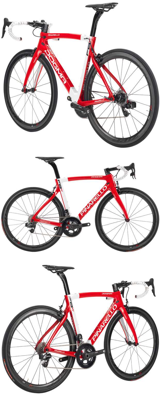 Pinarello Dogma F8W, la primera bicicleta con el grupo electrónico (e inalámbrico) de SRAM