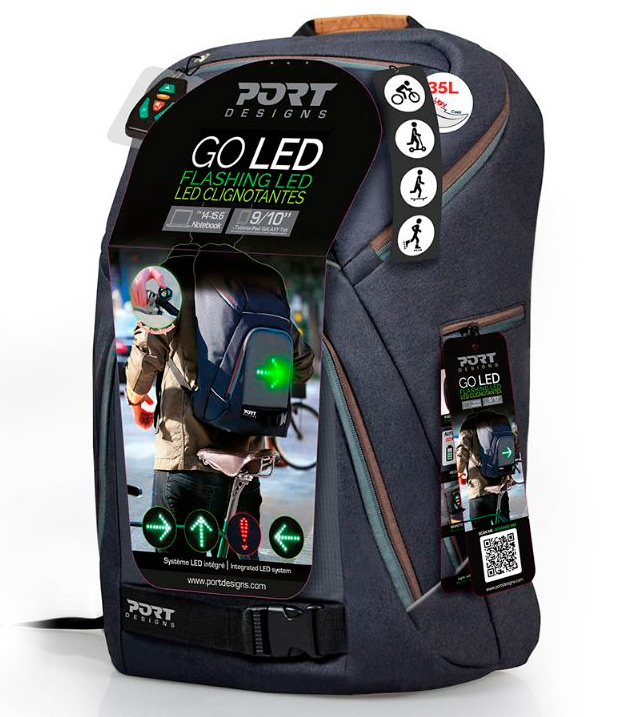 Port Designs GO LED, una interesante mochila con LEDs integrados para deportistas